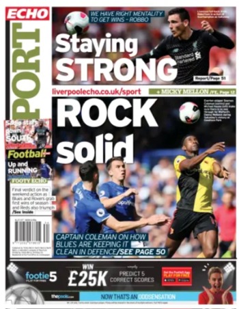 Liverpool Echo Backpage