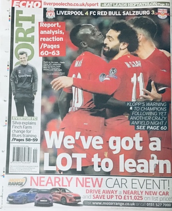 Liverpool Echo Backpage
