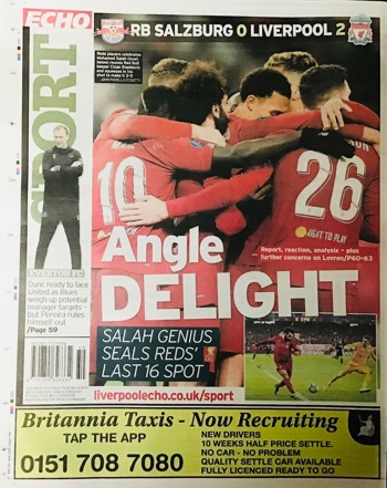 Liverpool Echo Backpage