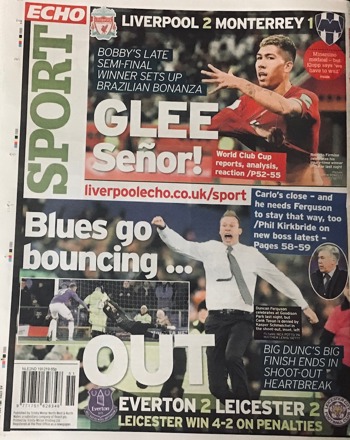 Liverpool Echo Backpage