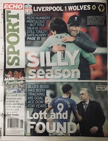 Liverpool Echo Backpage