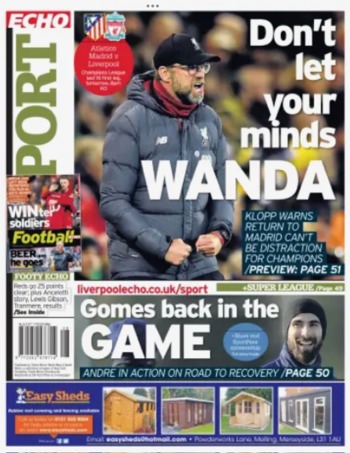 Liverpool Echo Backpage