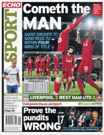 Liverpool Echo Backpage