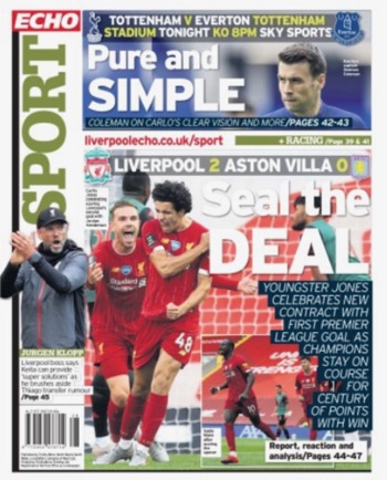 Liverpool Echo Backpage