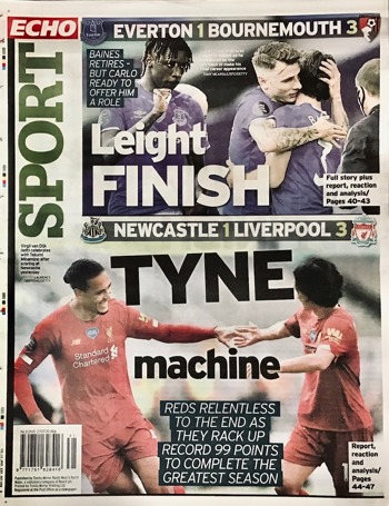 Liverpool Echo Backpage