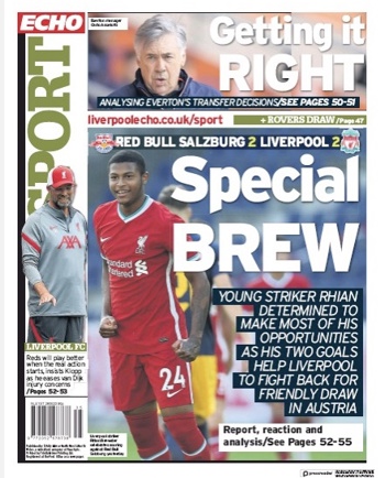 Liverpool Echo Backpage