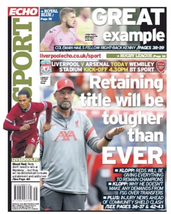 Liverpool Echo Backpage
