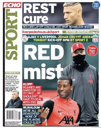 Liverpool Echo backpage
