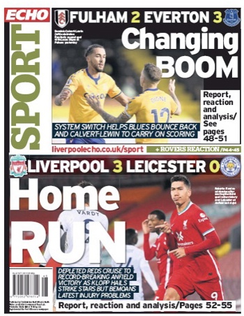 Liverpool Echo Backpage