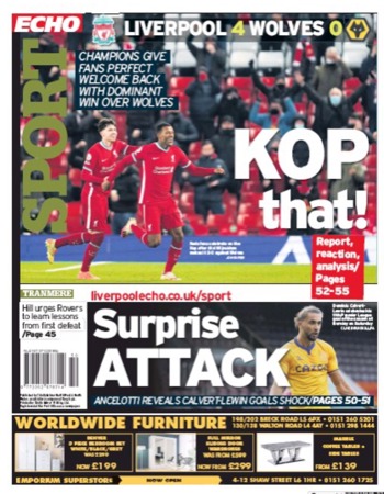 Liverpool Echo Back Page