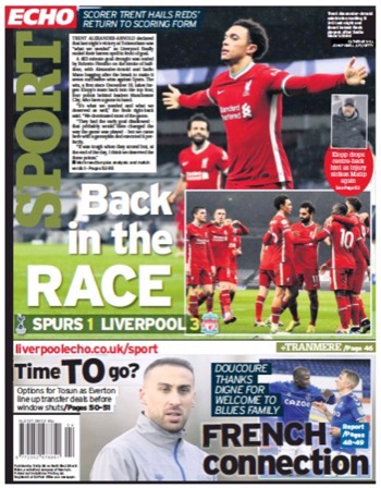 Liverpool Echo Backpage