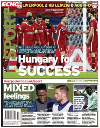 Liverpool Echo Backpage