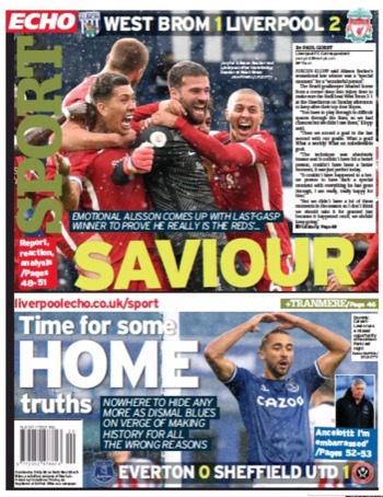 Liverpool Echo Backpage