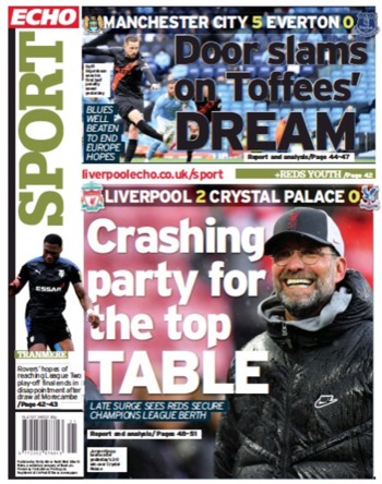 Liverpool Echo Backpage