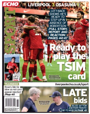 Liverpool Echo Backpage