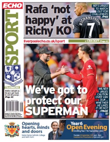 Liverpool Echo Backpage