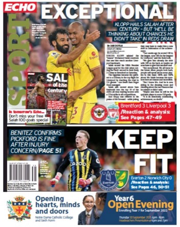 Liverpool Echo Backpage