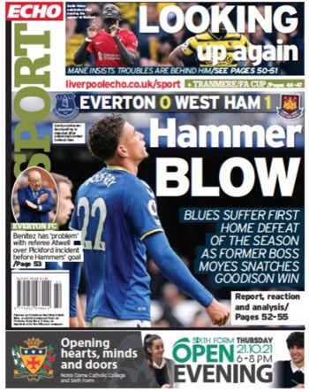 Liverpool Echo Backpage