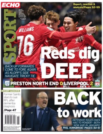 Liverpool Echo Backpage