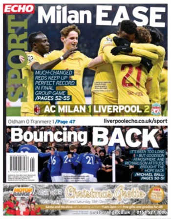 Liverpool Echo Backpage