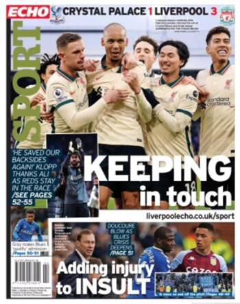 Liverpool Echo Backpage