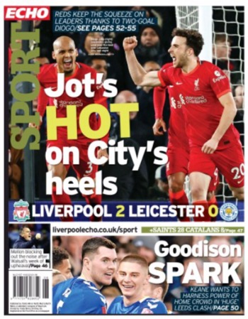 Liverpool Echo Backpage