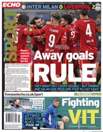 Liverpool Echo Backpage