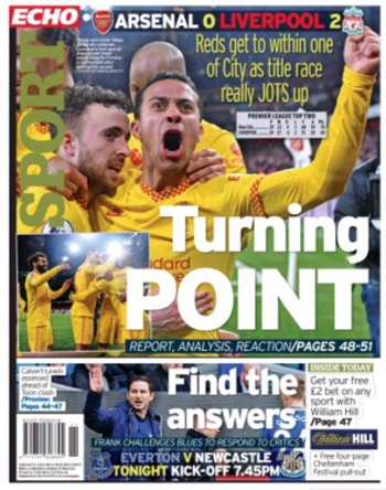 Liverpool Echo Backpage