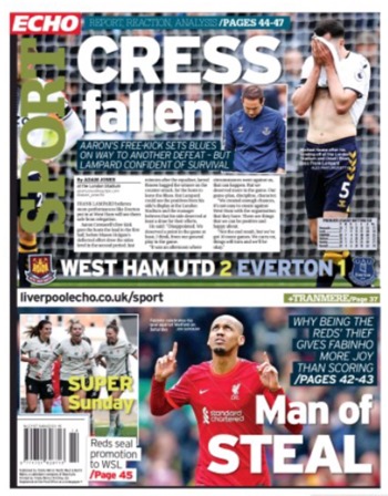 Liverpool Echo Backpage