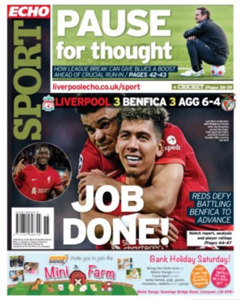 Liverpool Echo Backpage