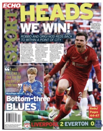Liverpool Echo Backpage