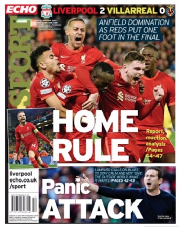 Liverpool Echo Backpage