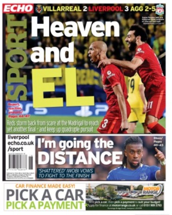 Liverpool Echo Backpage