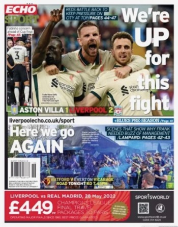 Liverpool Echo Backpage