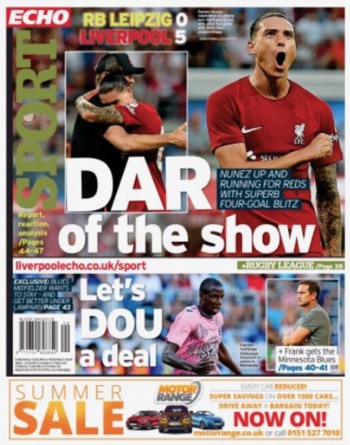 Liverpool Echo Backpage