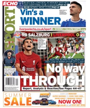 Liverpool Echo Backpage