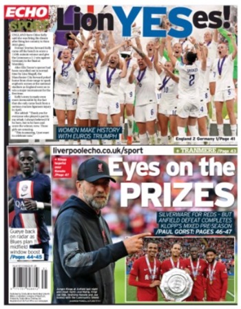 Liverpool Echo Backpage