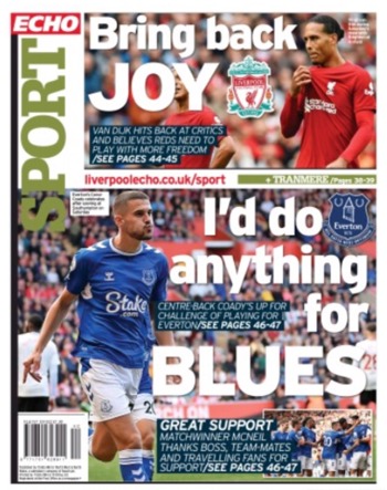 Liverpool Echo Backpage