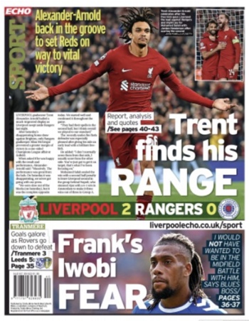 Liverpool Echo Backpage
