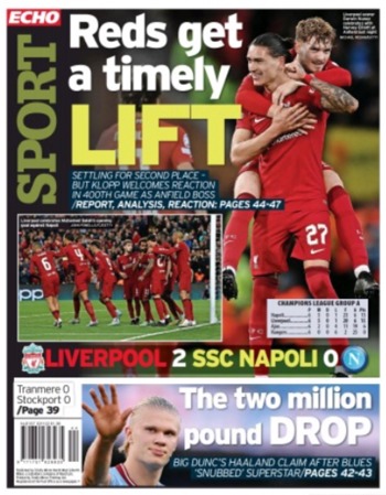 Liverpool Echo Backpage