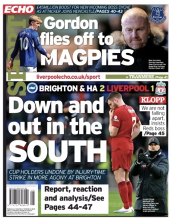 Liverpool Echo Backpage