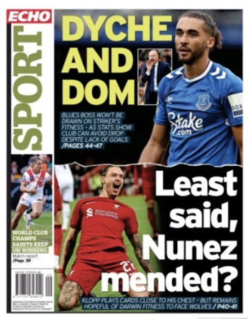 Liverpool Echo Backpage