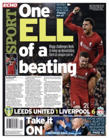 Liverpool Echo Backpage