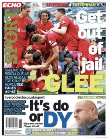 Liverpool Echo Backpage
