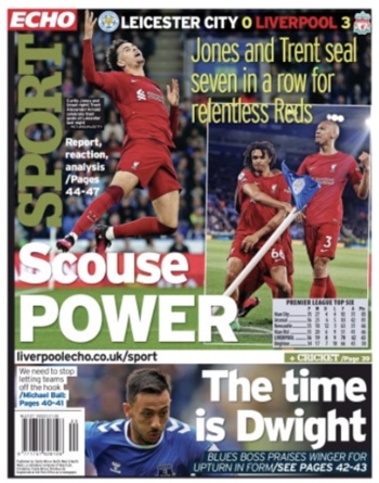 Liverpool Echo Backpage