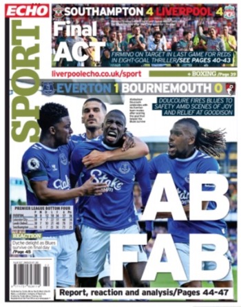 Liverpool Echo Backpage
