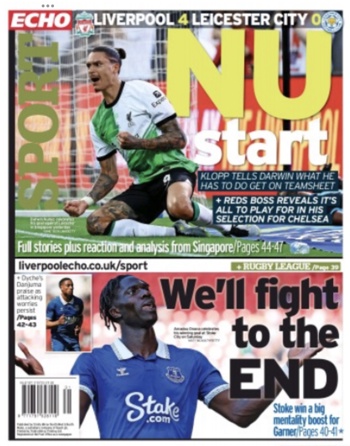 Liverpool Echo Backpage