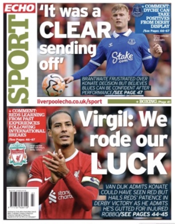 Liverpool Echo Backpage