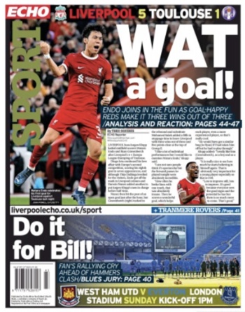 Liverpool Echo Backpage