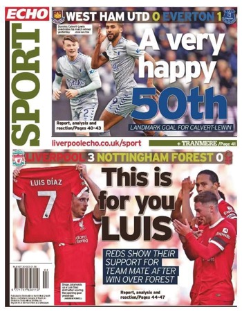 Liverpool Echo Backpage